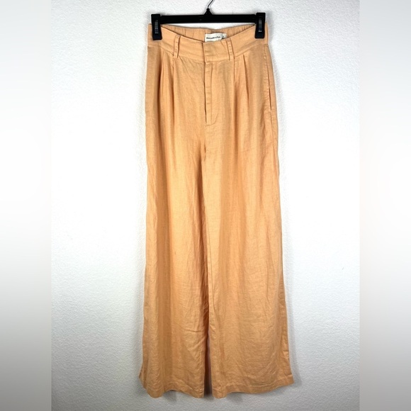 Abercrombie & Fitch Pants - Abercrombie & Fitch wide leg trousers orange size S